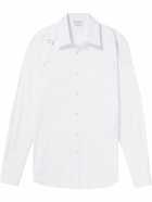 Alexander McQueen - Slim-Fit Harness-Detailed Stretch-Cotton Shirt - White