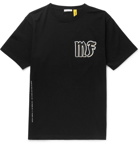 Moncler Genius - 7 Moncler Fragment Logo-Appliquéd Printed Cotton-Jersey T-Shirt - Black
