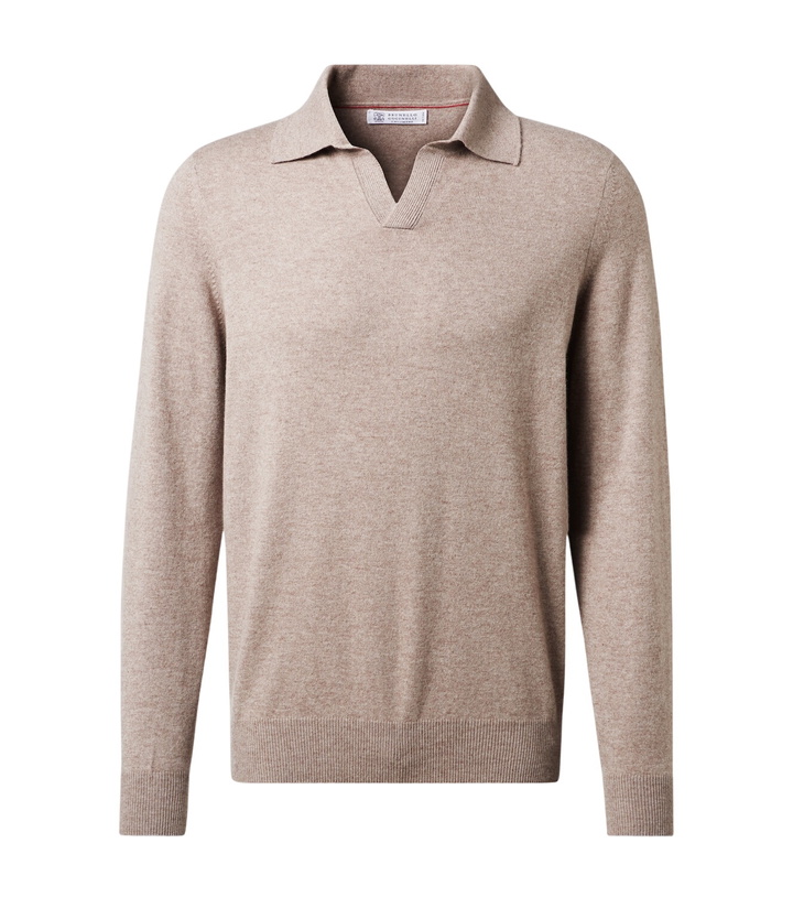 Photo: Brunello Cucinelli Cashmere polo sweater