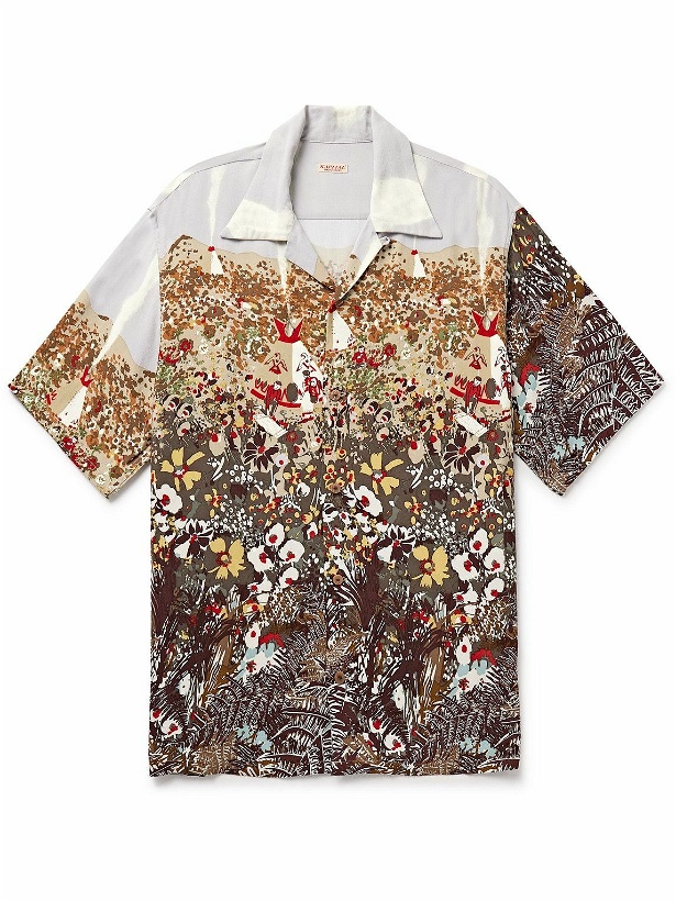 Photo: KAPITAL - Aloha Convertible-Collar Printed Crepe Shirt - Multi
