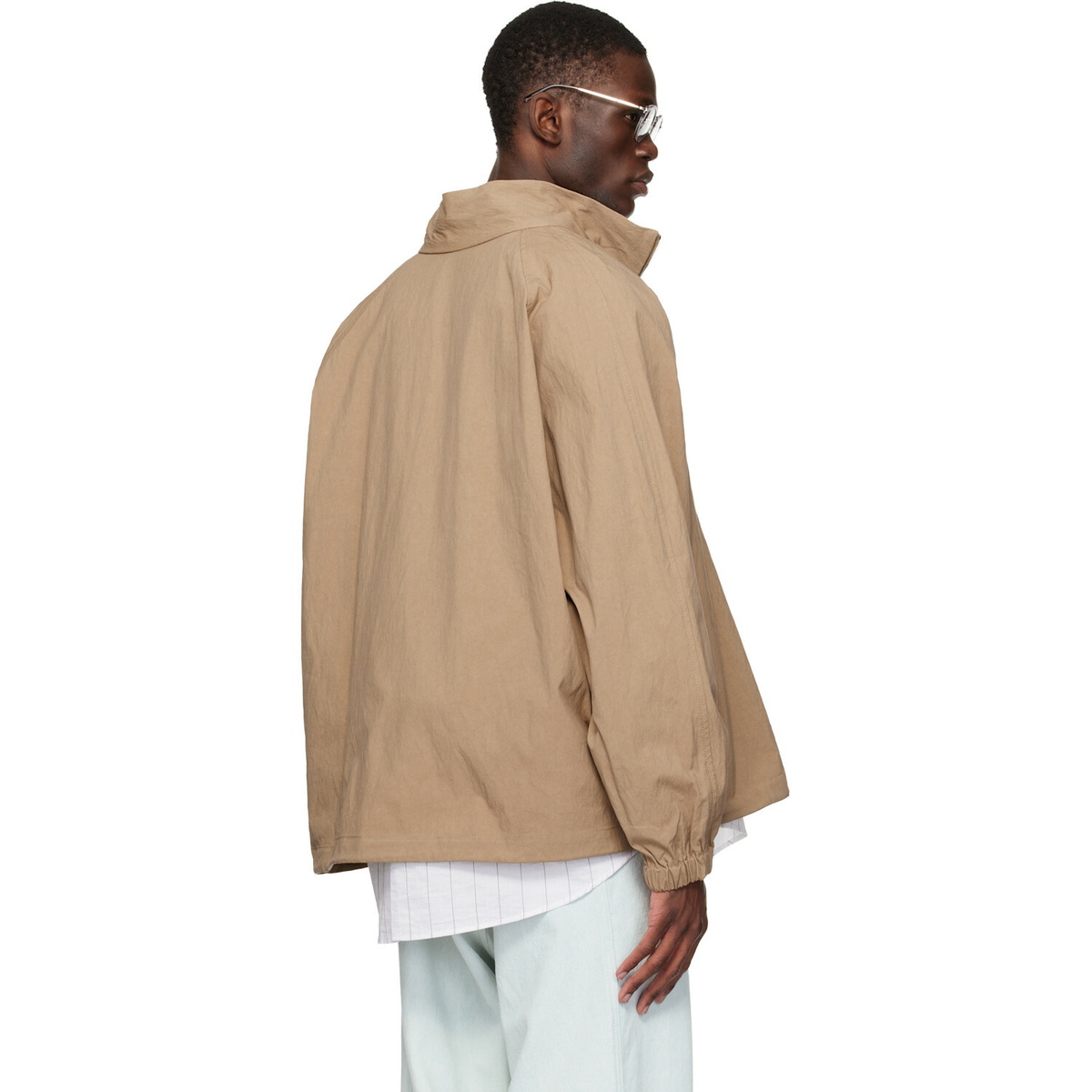 colbo Beige Half Zip Raglan Jacket