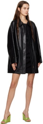 DRAE Black Criss-Crossing Minidress