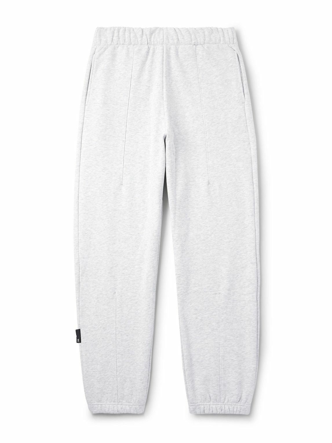 ON - Club Tapered Organic Cotton-Blend Jersey Sweatpants - Gray