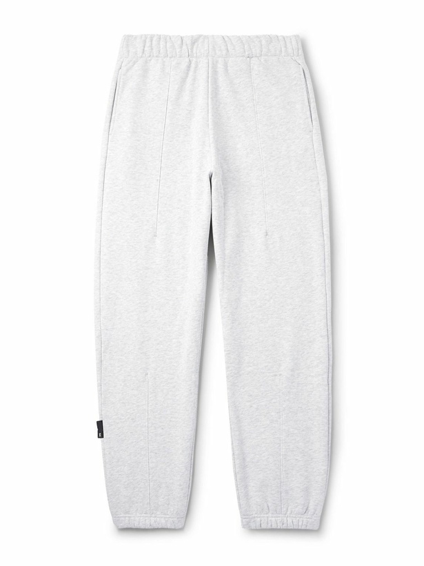 Photo: ON - Club Tapered Organic Cotton-Blend Jersey Sweatpants - Gray