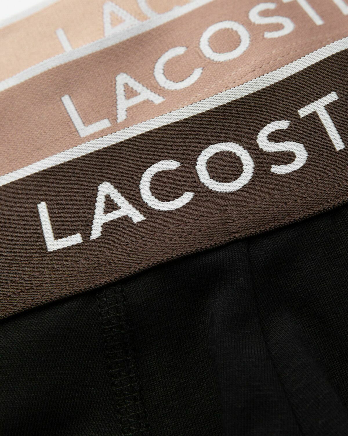 Lacoste Pack De 3 Boxers Courts Black Boxers & Briefs