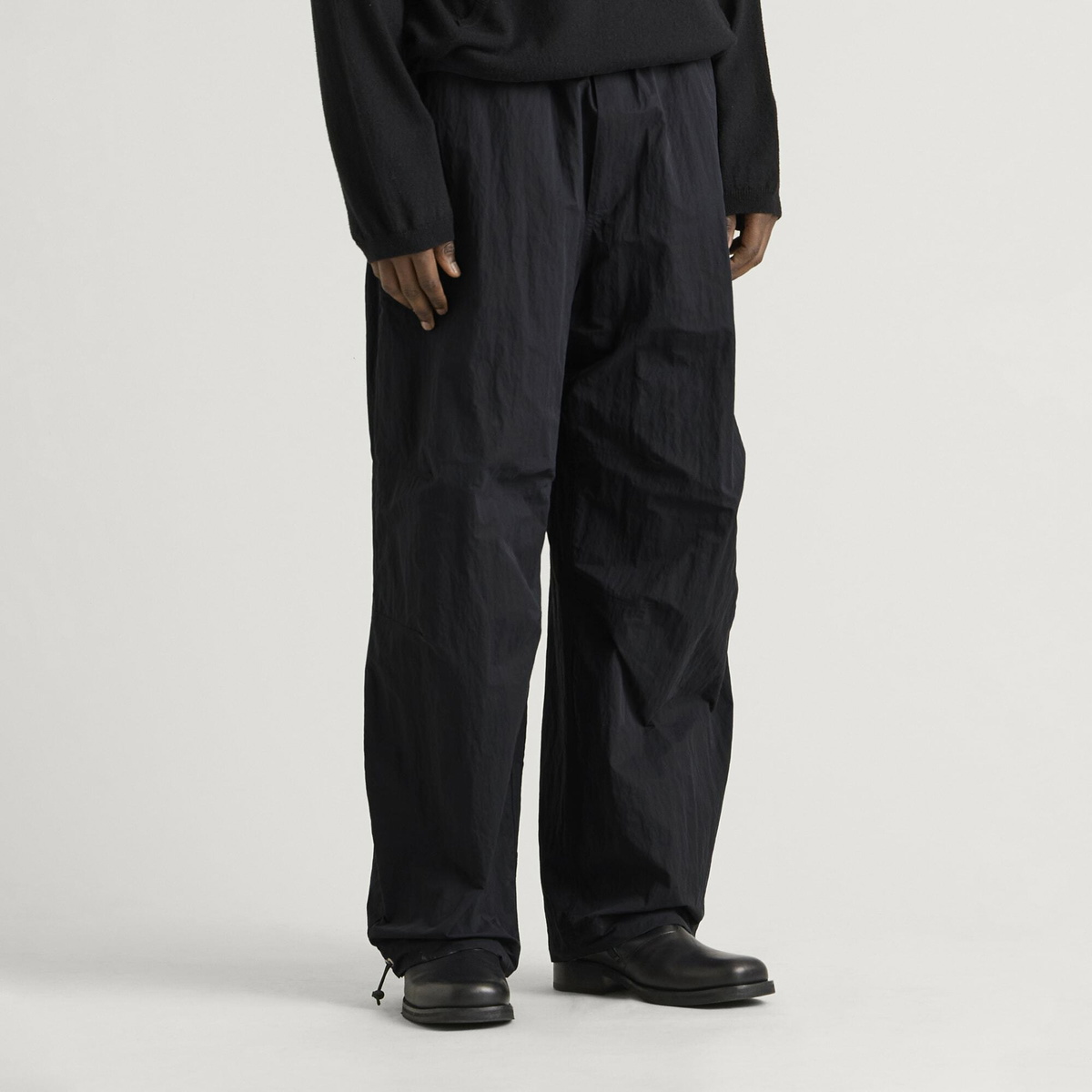 Studio Nicholson Men's Caro Belted Pant in Black