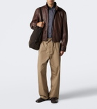 Lemaire Harrington leather jacket