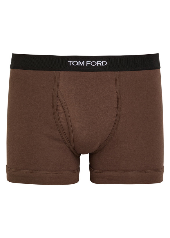 Photo: Tom Ford Stretch-cotton Boxer Briefs Grey