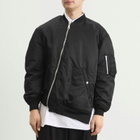 Comme des Garçons Men's Asymetric Bomber Jacket in Black