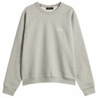 Dime Men's Classic Small Logo Crewneck in Heather Gray