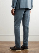 Boglioli - Straight-Leg Wool Suit Trousers - Blue