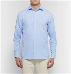 Ermenegildo Zegna - Cotton and Linen-Blend Shirt - Men - Light blue