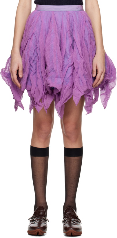 Photo: Kiko Kostadinov Purple Uhura Circle Midi Skirt