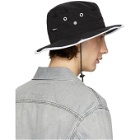 MSGM Black Logo Strap Bucket Hat