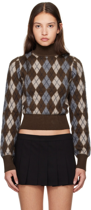 Photo: GUIZIO Brown Delia Turtleneck