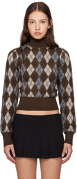 GUIZIO Brown Delia Turtleneck