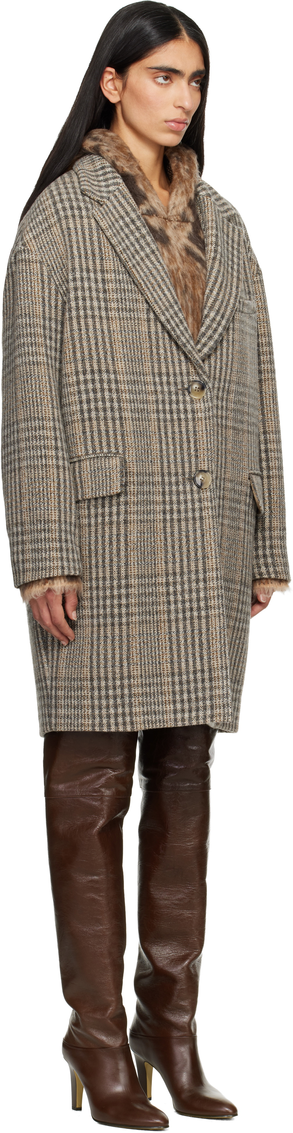 Isabel Marant Etoile Brown Limiza Coat