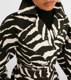 Alaïa Zebra-print cotton coat