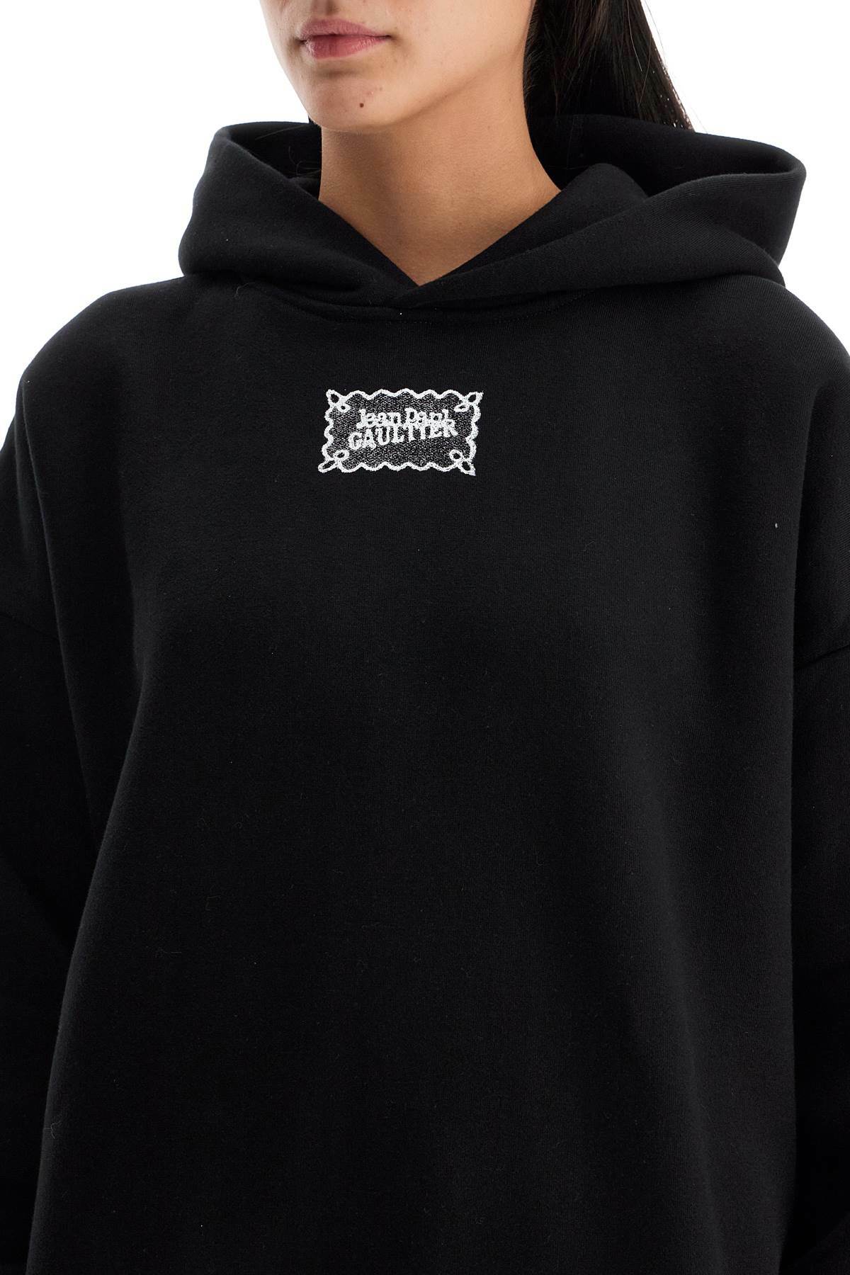 Jean Paul Gaultier フード付きパーカー 48 JEAN PAUL GAULTIER oversized hoodie with hood Black Jean Paul Gaultier
