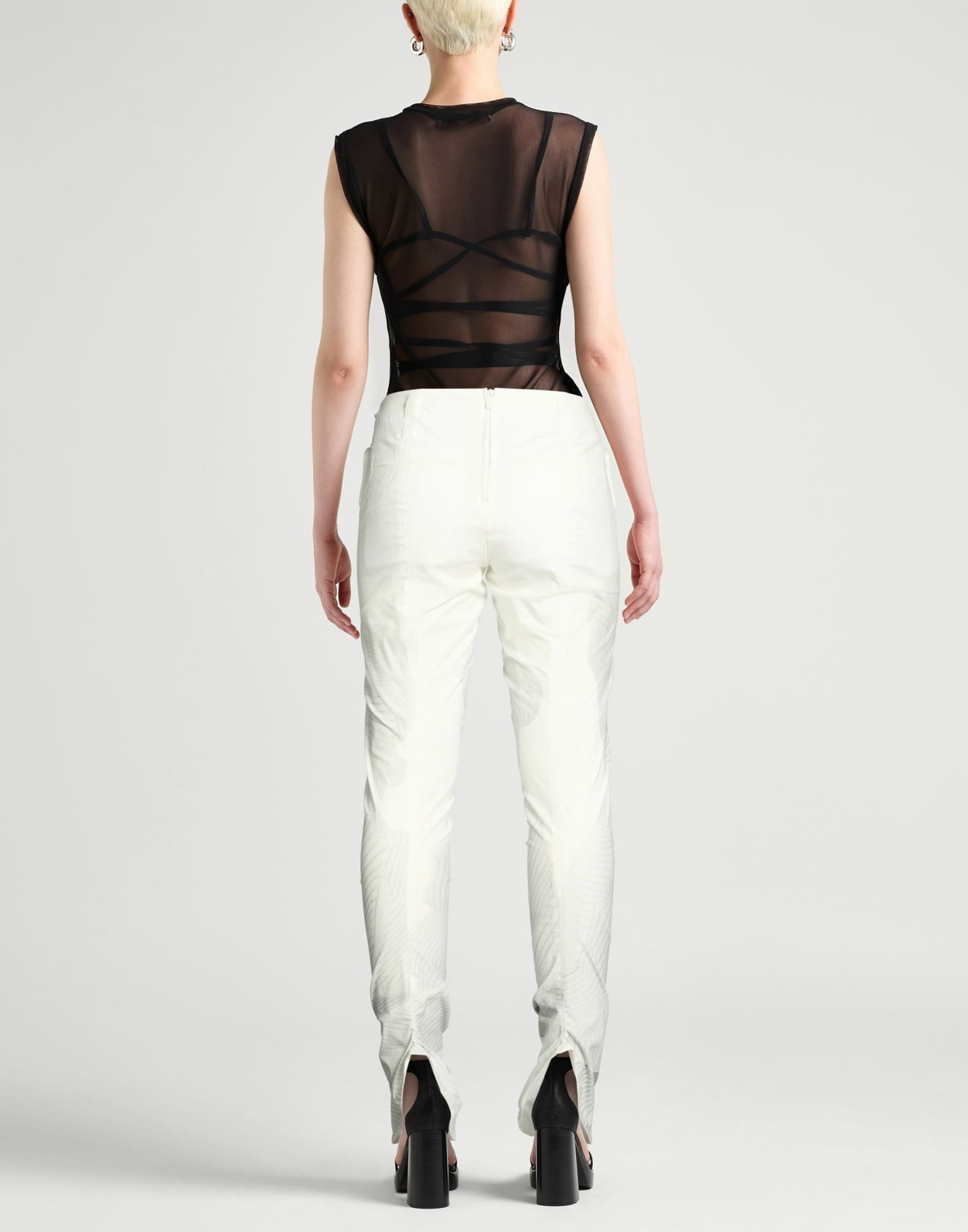 Issey Miyake Womens Pants in White