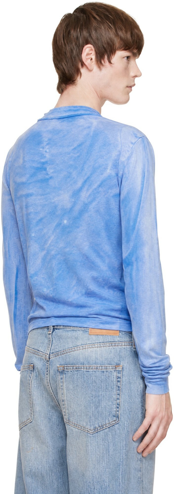 Edward Cuming Blue Stacked Henley