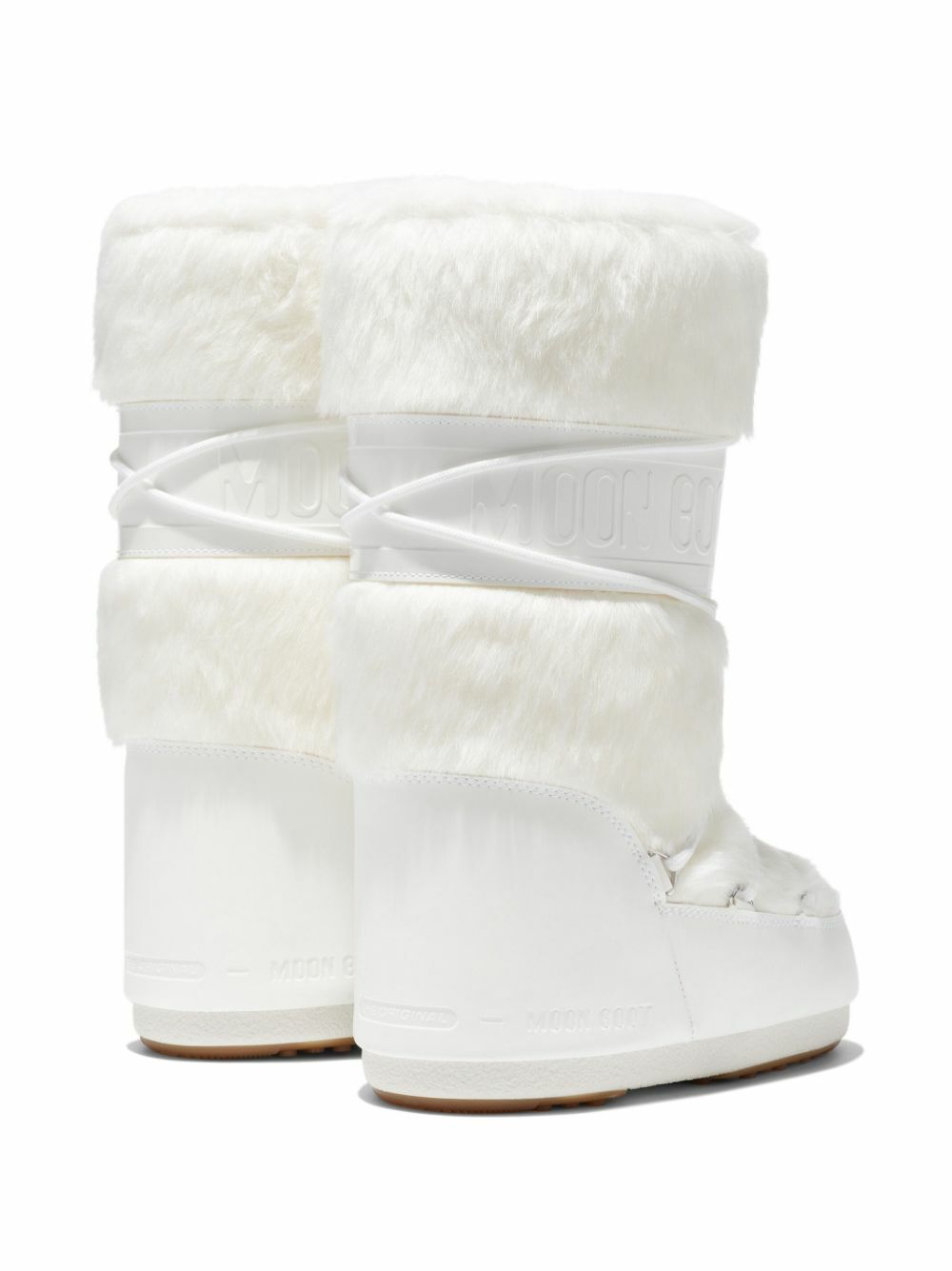 Moon Boot White Icon Faux-Fur Boots