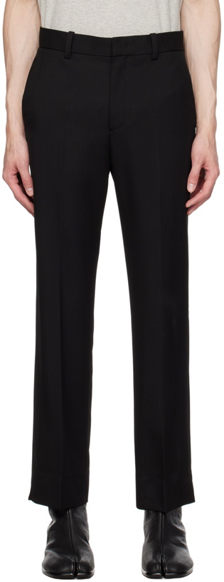Photo: Solid Homme Black Slit Trousers