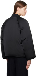 Loulou Studio Black Dion Bomber Jacket