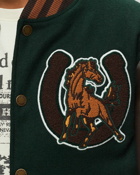 One Of These Days Mustang Varsity Brown/Green - Mens - Bomber Jackets/College Jackets