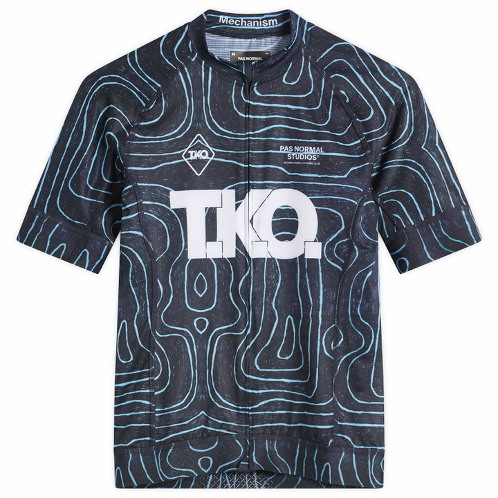 Photo: Pas Normal Studios Men's T.K.O. Mechanism Jersey in T.K.O. Blue