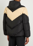 Valentino Garavani Padded Colour-blocked Shell Jacket Black