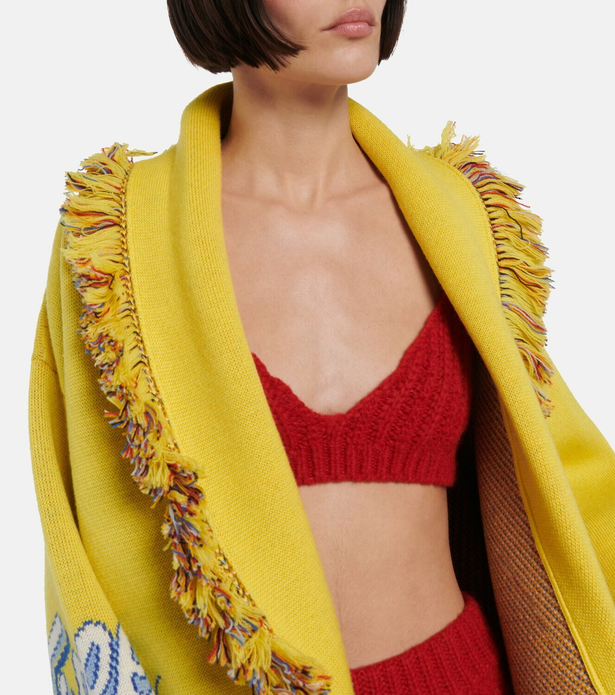 Alanui - x Looney Tunes Tweety Icon wool jacquard cardigan