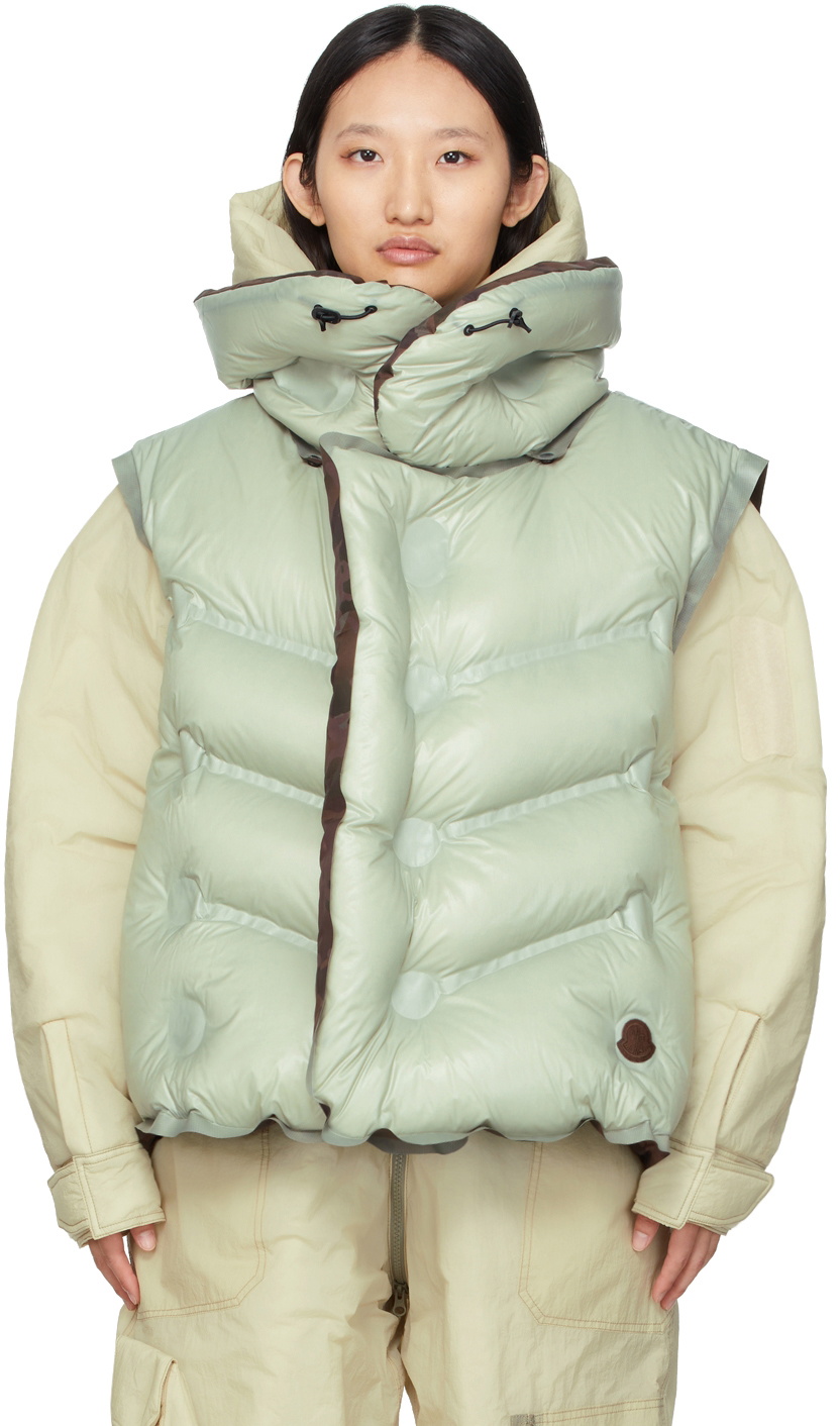 Moncler Genius Moncler Dingyun Zhang Green Reversible Down Zadena 