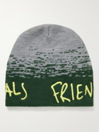 FRIENDS WITH ANIMALS - Logo-Embroidered Jacquard-Knit Beanie
