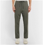 CMMN SWDN - Slim-Fit Tapered Wool Drawstring Suit Trousers - Green