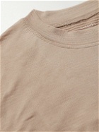 Satisfy - Ripstop-Trimmed Polartec® Recycled-GhostFleece™ Running T-Shirt - Brown