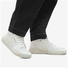 Saint Laurent Men's Sl-24 Distressed Hi-Top Sneakers in White