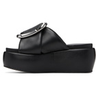 Marc Jacobs Black 'The Pop J Marc' Platform Sandals