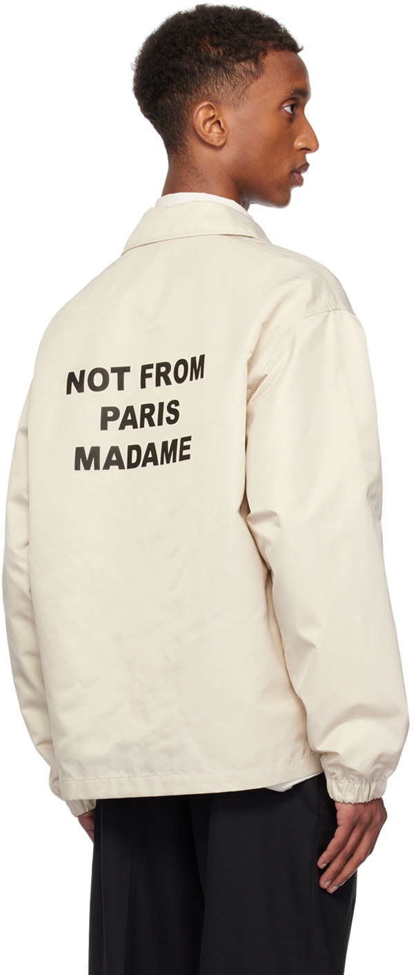 Drôle de Monsieur Men's Slogan Jacket Black main image 1