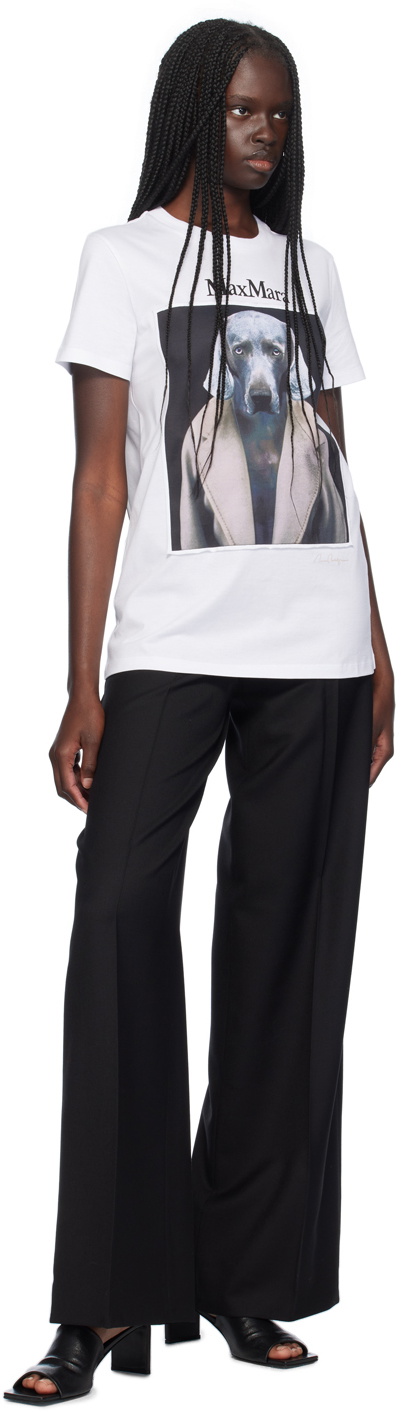 Max Mara White Cipria T-Shirt Max Mara