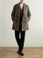 Oliver Spencer - Albion Herringbone Wool Coat - Neutrals