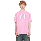 Balenciaga Pink 'VIP' Oversized T-shirt