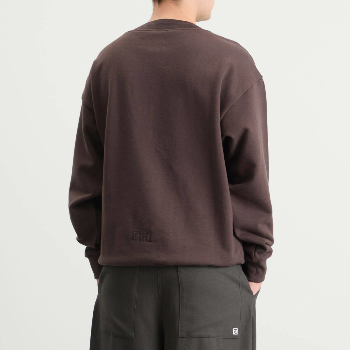 Merely Made Men's Wide Rib Sweatshirt in Brown