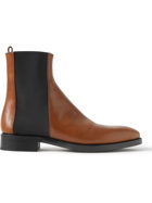 The Row - Burnished-Leather Chelsea Boots - Brown