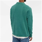 Velva Sheen Men's 8oz Pigment Dyed Freedom Cardigan in Evergreen