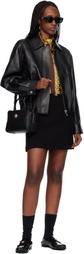 Versace Black Calf Leather Loafers
