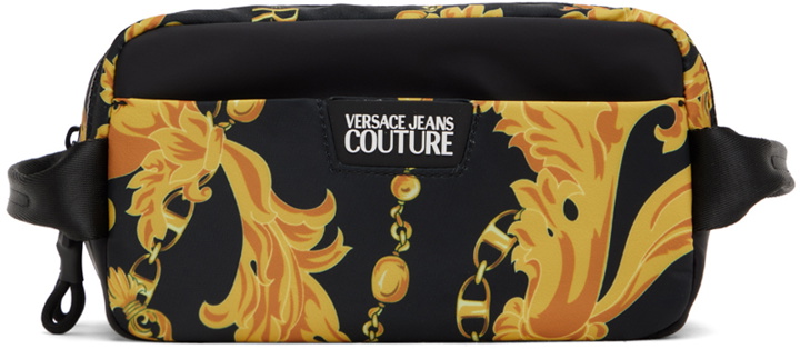 Photo: Versace Jeans Couture Black & Gold Chain Couture Vanity Pouch