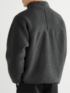 Danton - Logo-Appliquéd Fleece and Shell Hooded Jacket - Gray