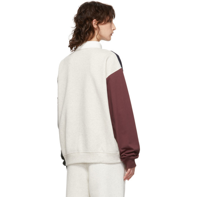 Alexander Wang Multicolor Platinum Rugby Jersey Sweatshirt Alexander Wang