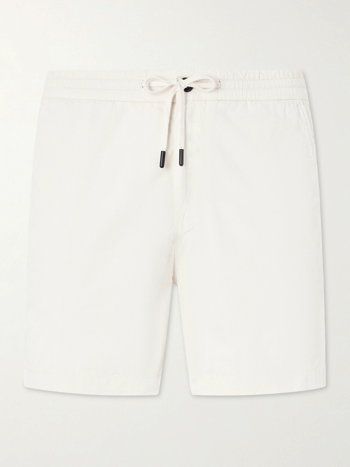 Slowear - Straight-Leg Cotton-Corduroy Drawstring Shorts - White